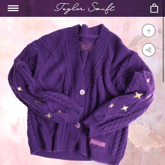 NEW IN BAG Taylor Swift Authentic Speak Now Purple Cardigan OFFICIAL MERCH - Picture 13 of 13